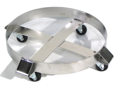 DRUM DOLLY, ROUND, 30GAL, SS